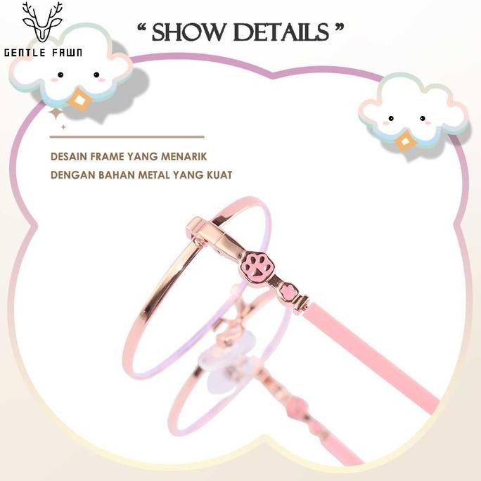 Gray Pink Kacamata Anak/Remaja Antiradiasi Blueray Sinar Biru 6033