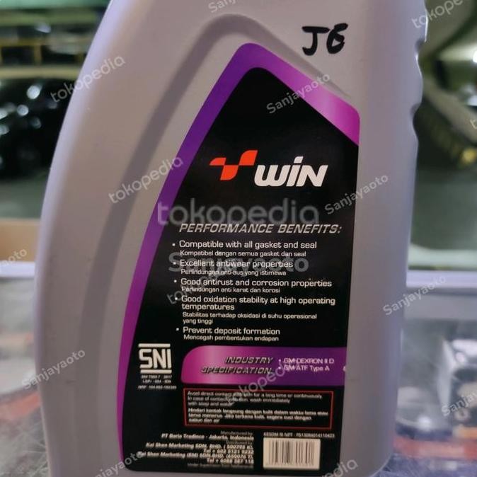 Ready Oli transmisi ATF atau oli power steering  ATF Win  1L