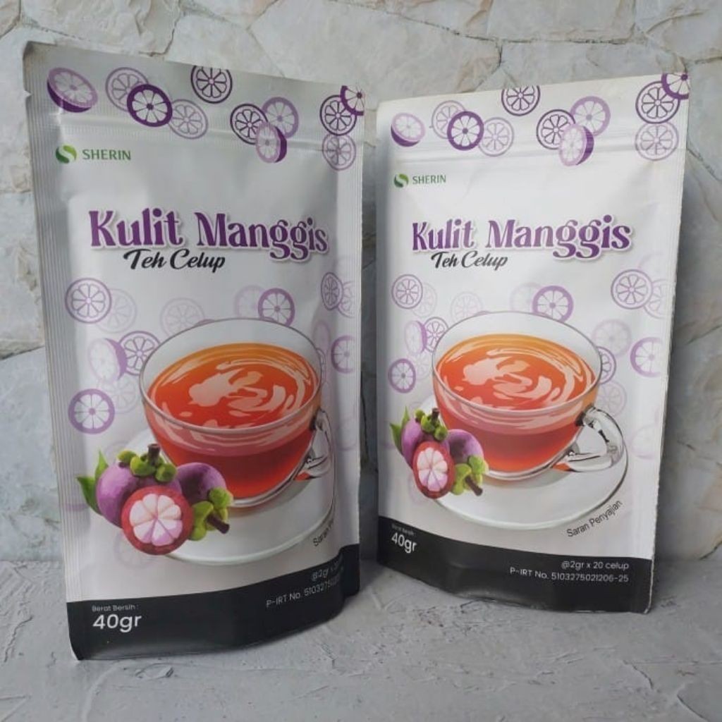 

teh celup manggis sherin isi 20 kantong