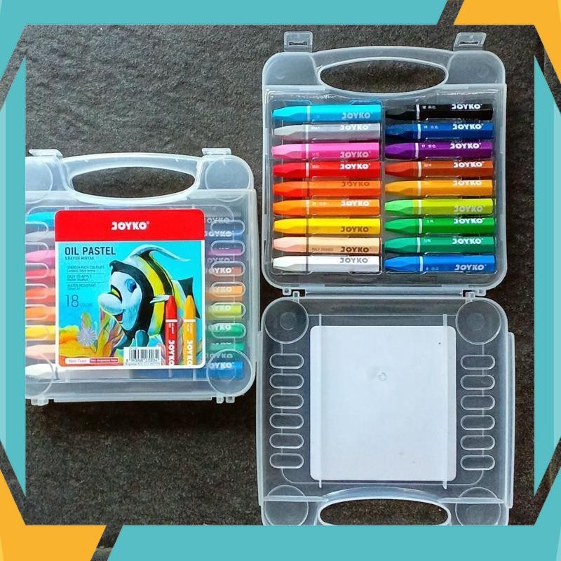 

Cuci Gudang Crayon Oil Pastel Joyko 18 Warna ( Set ) [ Original ] AIT-45