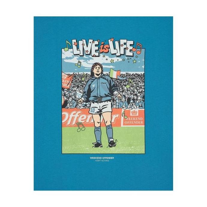 ready  Weekend Offender Opus Graphic T-Shirt (Kingfisher Blue) Original