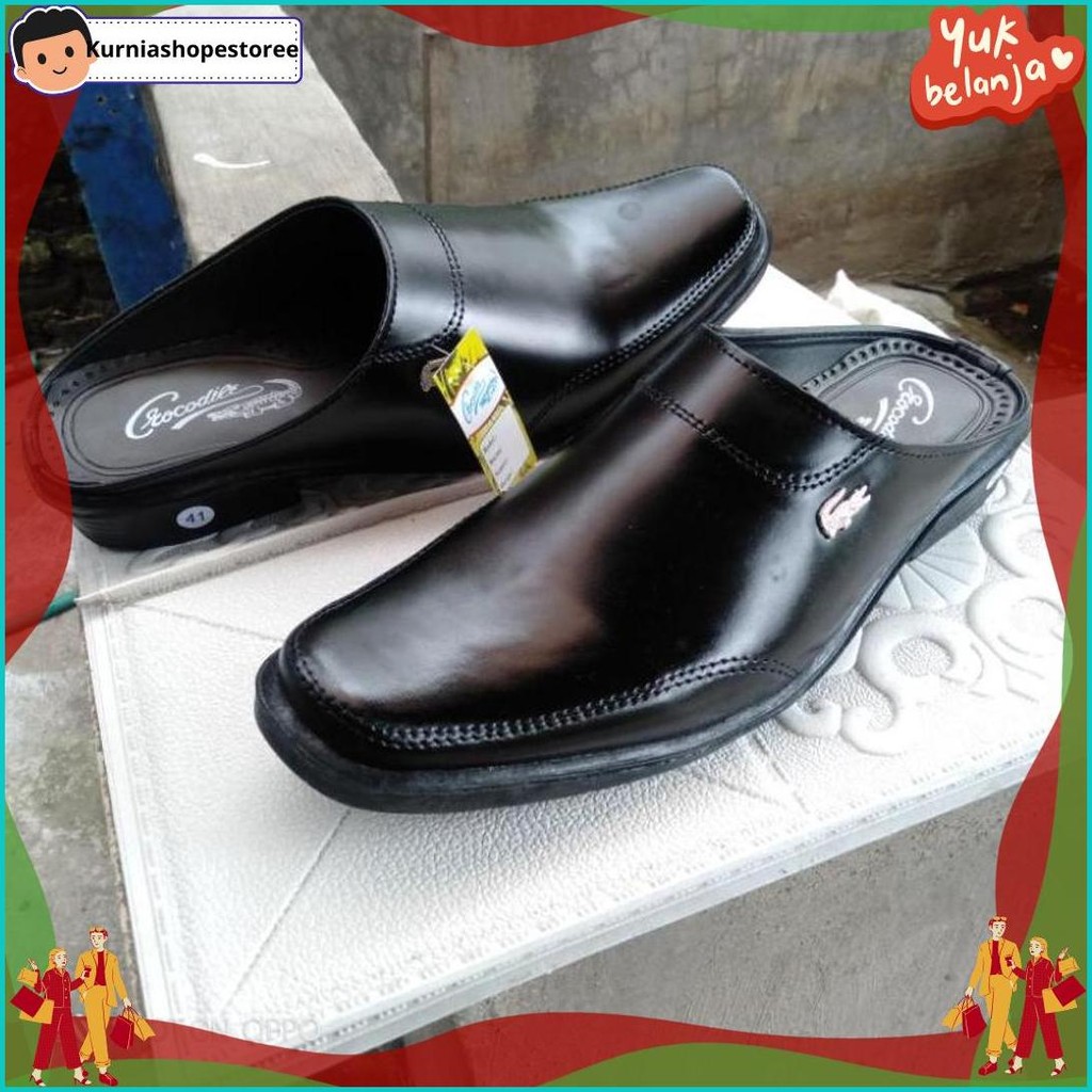 Sepatu Slop Bustong Pria Dewasa Original Kekinian/Sepatu Slop/Sepatu Kantor Pria Super