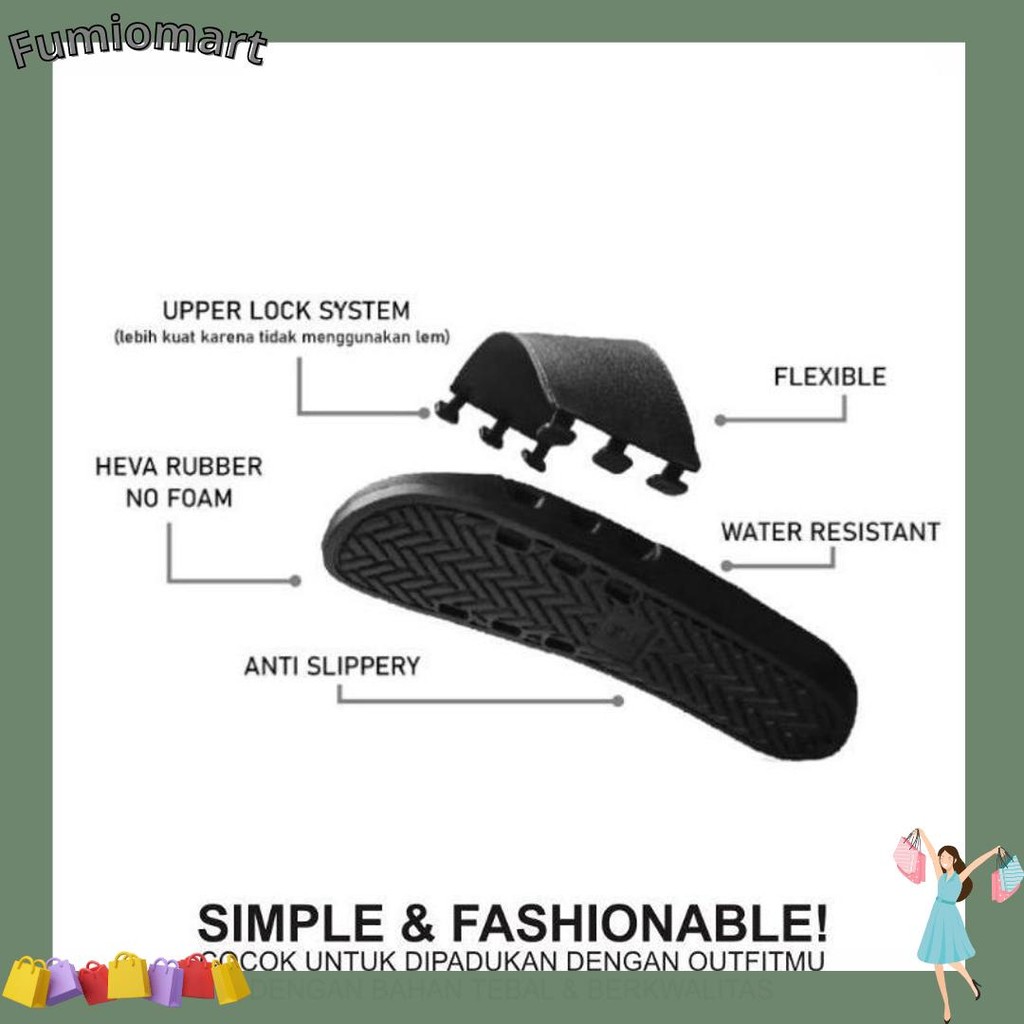 Sandal Slop Pria Sandal Brodo Unisex Original Super