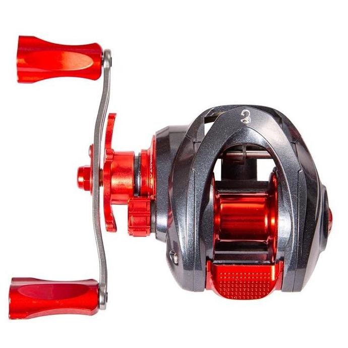 Reel BAITCASTING Lemoren GhostHunter Ratio 7.2:1 Max drag 8kg Reel BC handle kanan/kiri RP003