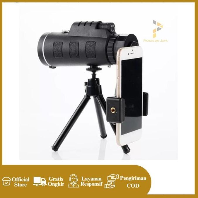 Teleskop Lensa Binocular Handphone 50x60 Teropong Zoom Jarak Jauh