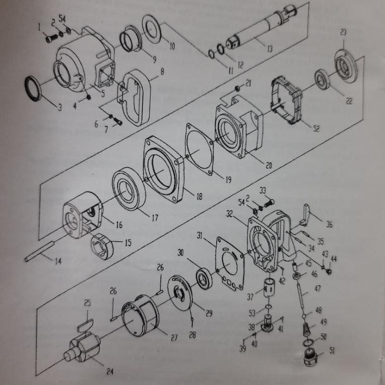Sparepart Air Impact Tjap Mata 1In Part No 36 Trigger 1 Pcs