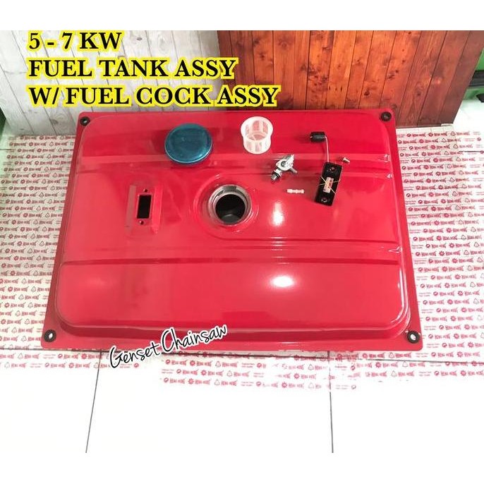 Fuel Tank Assy W/ Fuel Cock Tangki Bensin Genset 5Kw 6Kw 7Kw 8Kw 5000