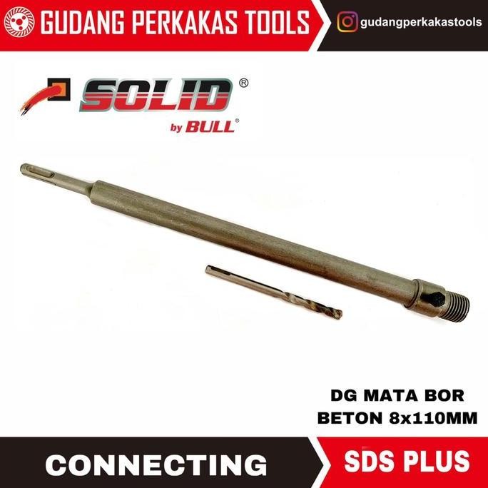 PROMO - Connecting shank (sambungan) hollow core bit SDS PLUS 200mm SOLID