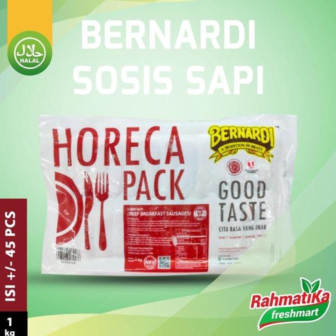 

Bernardi Horeca Pack Sosis Sapi / Beef Breakfast Sausages 1 Kg TH
