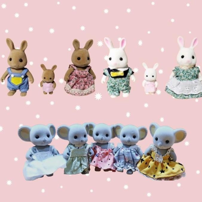NEW - koala diary doll boneka koala rabbit doll sylvanian look alike