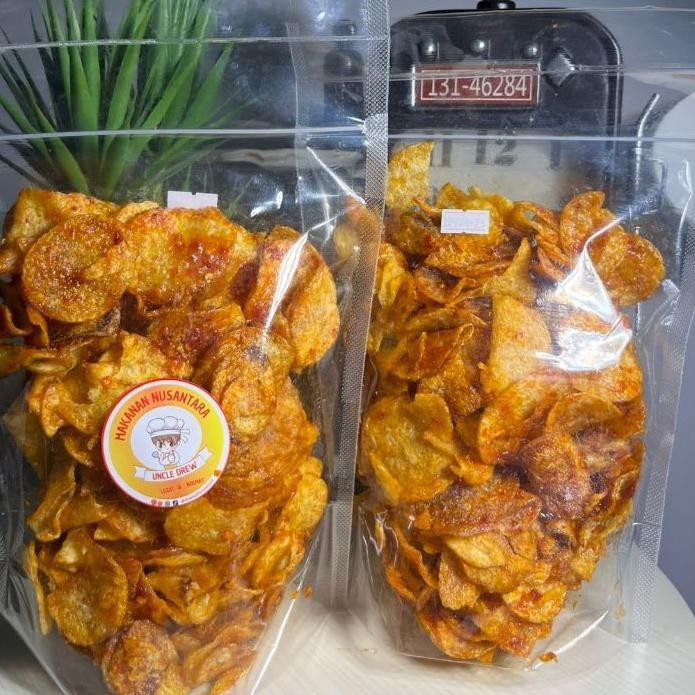 

Keripik Kentang Balado Pedas Manis 250Gram Uncle Drew