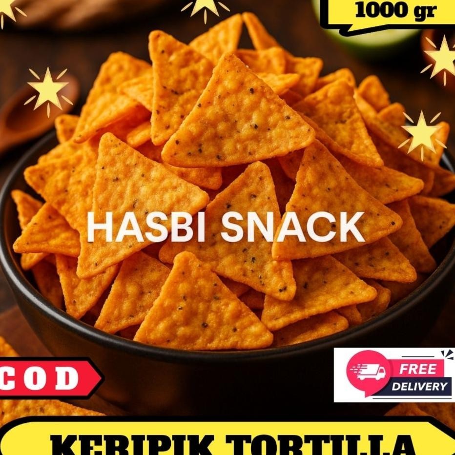 

New Keripik Tortilla 1Kg Kiloan Ter Cocok Buat Cofee Break Meeting