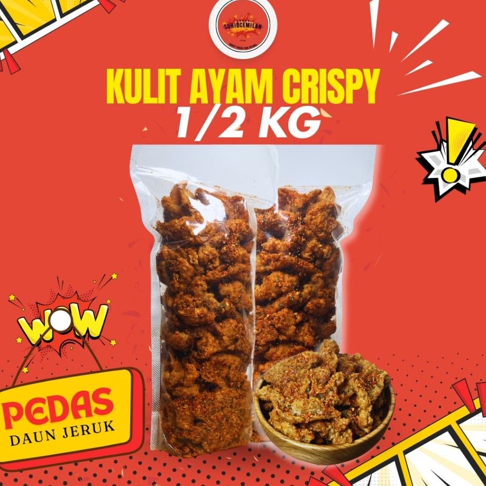 

Keripik Kulit Ayam Crispy Pedas Daun Jeruk 12Kg