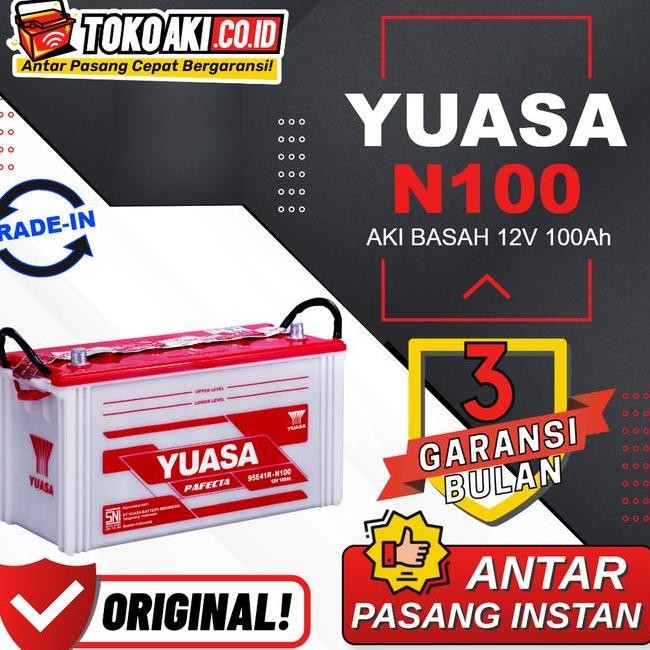 Aki Taft 19742007 Yuasa Pafecta N100 100Ah