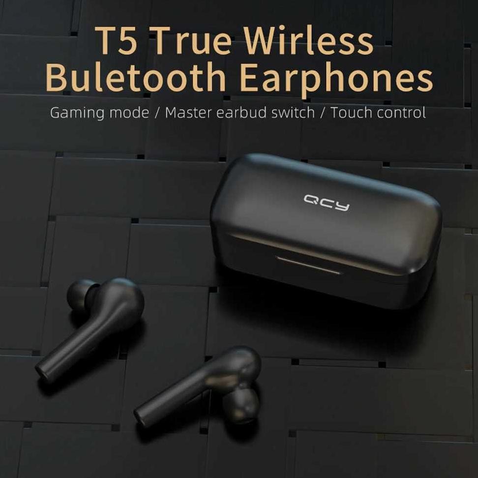 QCY TWS Bluetooth Earphone with Charging Case - QCY-T5