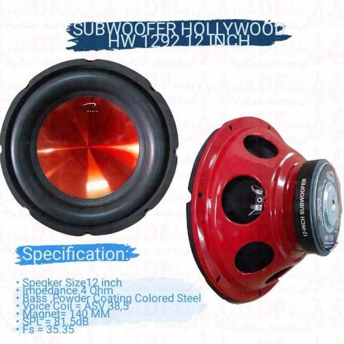 Subwoofer HOLLYWOOD HW 1292 12inch Double coil
