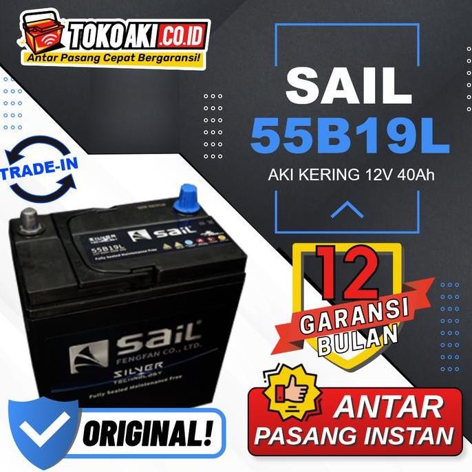 BEBAS ONGKIR - Aki BRV Honda 20-now - SAIL MF B9L - Ah