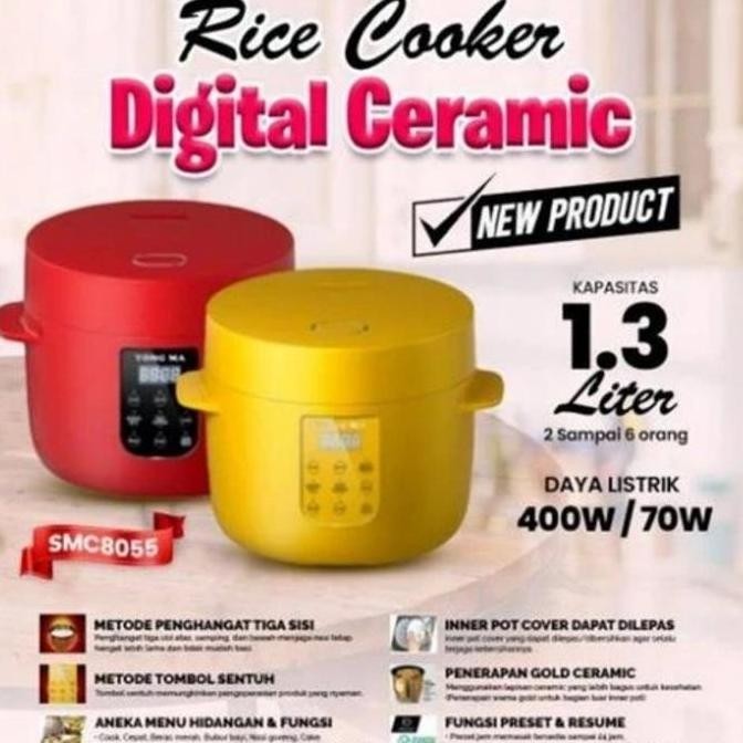 TERLARIS - YONGMA : RICE COOKER MAGIC COM MINI DIGITAL , LT YONG MA SMC 80