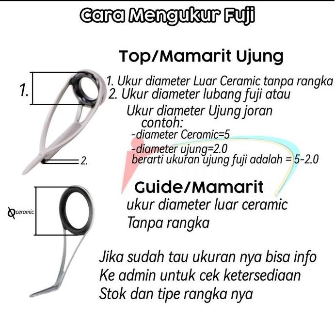 Ring Guide Fuji MGOT 10 Oxide Tip Top Chrome 1Pcs Cincin Ujung Joran Original Japan