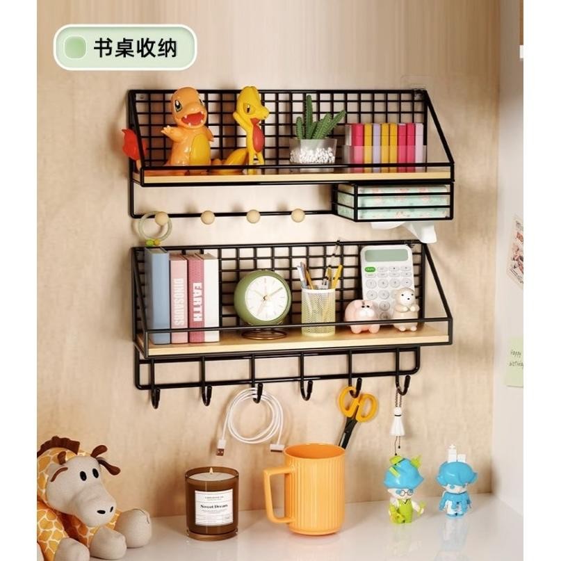 [LOGU] Rak dinding tempel minimalis, Rak besi kayu gantung serba guna