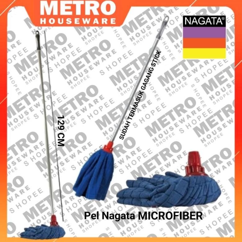 Kain Pel Lantai Merek NAGATA Magic Mop Microfiber Kain Pembersih Lap Lantai Keramik / Granit  Bagus 