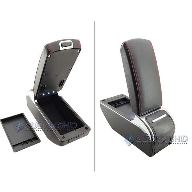 - Armrest Honda Jazz 7 USB Port Charger + LED Mobil GD3 2001 - 2007
