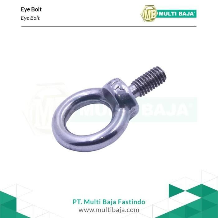 TERBARU Eye Bolt Stainless Steel 316 M8 - 1.25