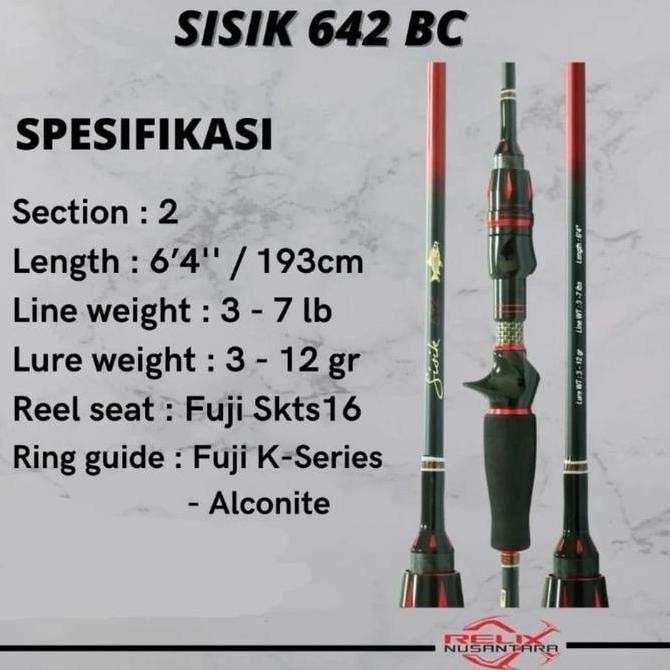 Joran Sisik Ajing | Sisik Gen 2 611 | Sisik 642  BC | Sisik 652 | Sisik Gurito 702 Joran Casting Jor