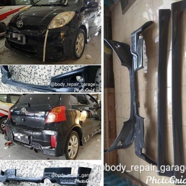 ABS PLASTIK bodykit depan belakang samping yaris trd 2012 2013 Original
