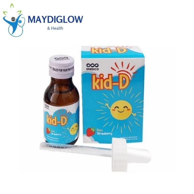 Kid D Drops 400 Iu 60 Ml Syrup Rasa Strawbery Vitamin D Anak