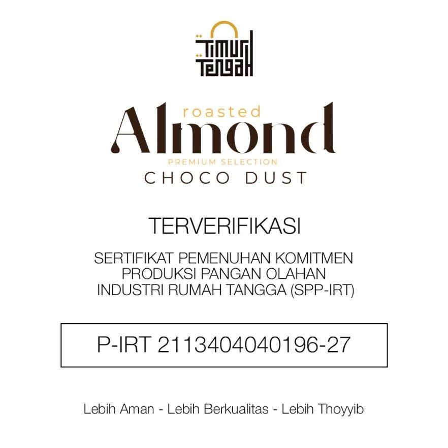 

Timur Tengah Kacang Almond Choco Dust Vanilla Honey 250 Gr Original Premium