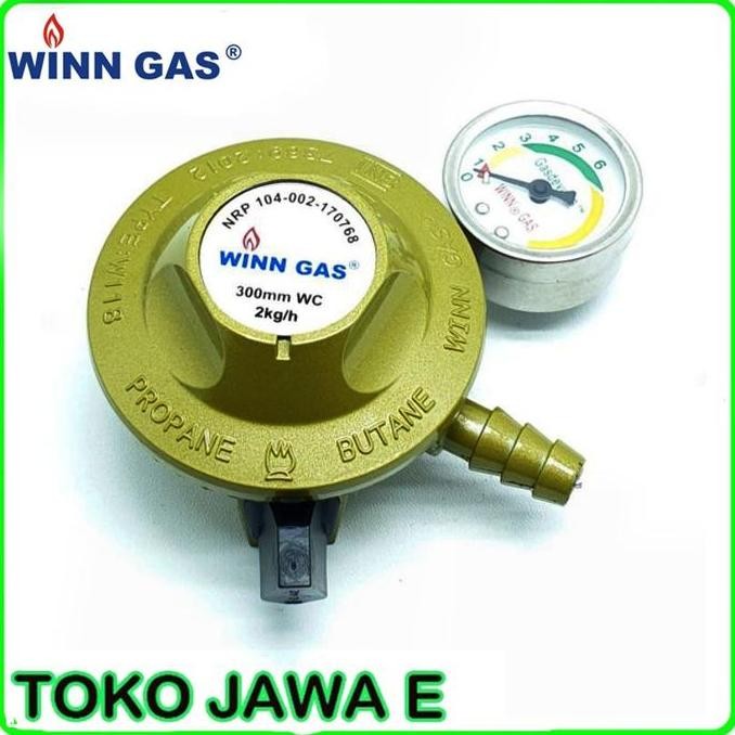 REGULATOR GAS WINN GAS METER (BARANG BERKUALITAS BAGUS)