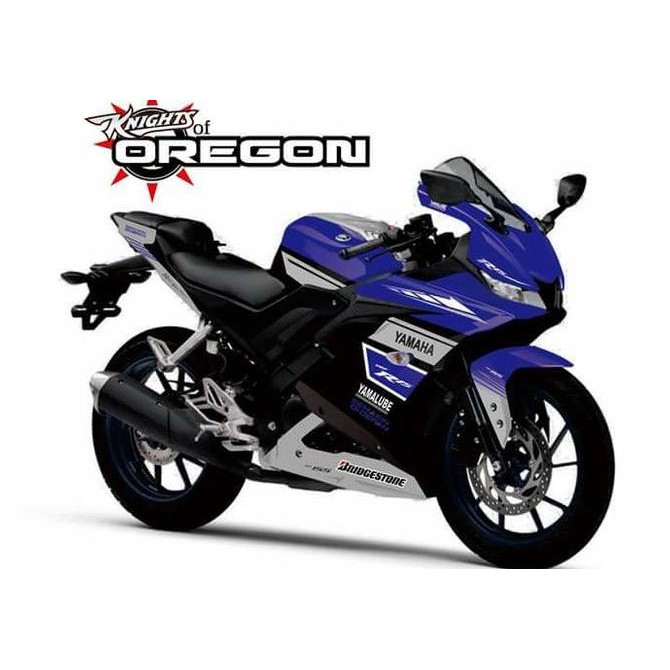 Decal striping R15 V3 Champ biru Original