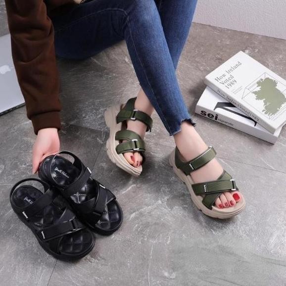 

Sandal Gunung Wanita Rubber Slip On / Sendal Tali Belakang Cewek Import 8090 GT