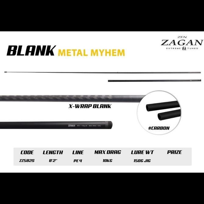 blank joran set bahan carbon zen zagan original asli hanya blank saja Original