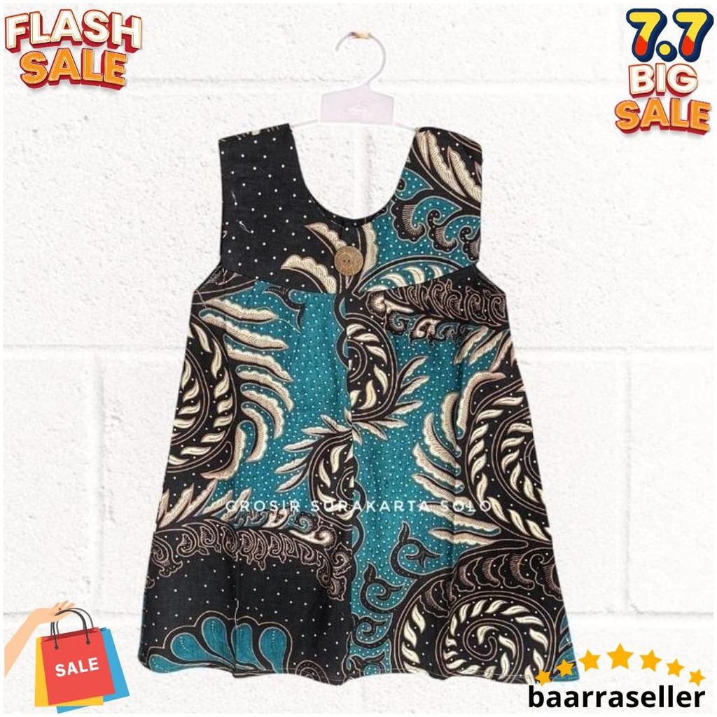 Dress Batik Anak Model Erika Gratis Ongkir