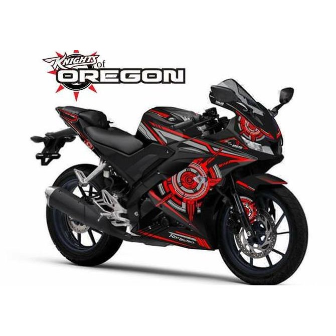 Decal striping R15 V3 Future Hitam merah Original