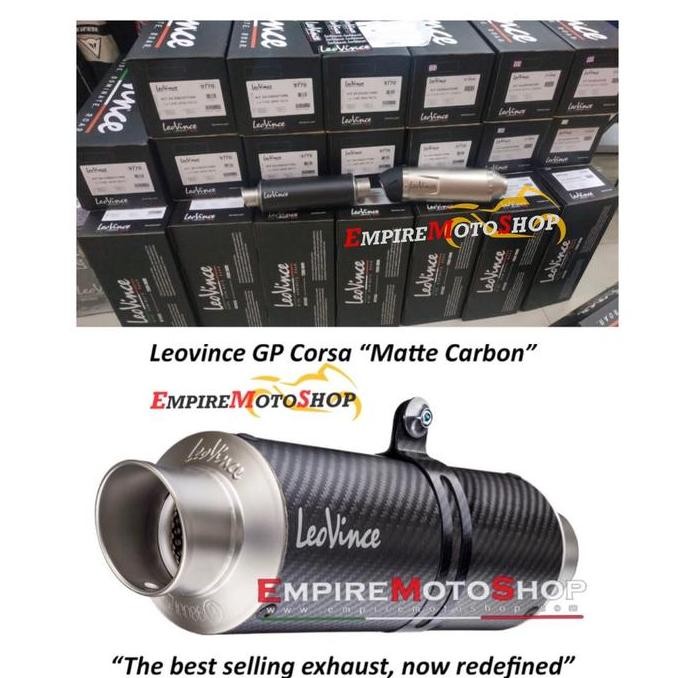 Knalpot Leovince GP Corsa Carbon Silencer Only