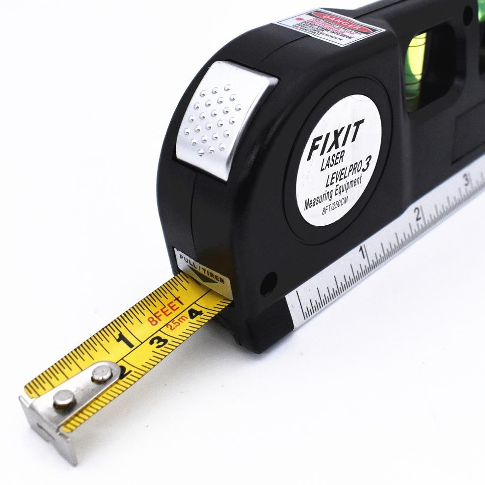 Fixit Level Penggaris Laser Waterpass Meteran Laser  Meteran Laser Alat Pengukur Kemiringan Waterpas