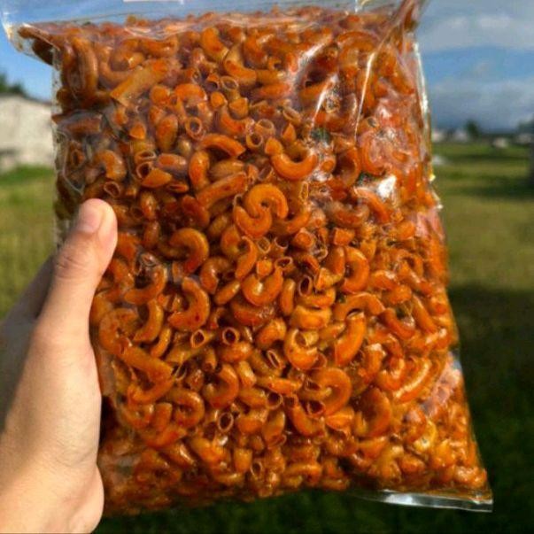 

LS MAKARONI CIKRUH 1 KG LEZAT & GURIH Food Snack Cemilan Crispy Kering Camilan Snack Cemilan Jajanan Keripik Makanan