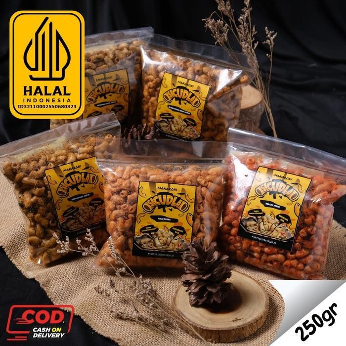 

LS Makaroni SICUDLA Kemasan 250gr Cemilan Pedas