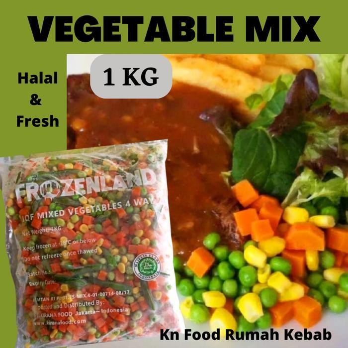 

LS Vegetable Beku 4 Mix / Sayuran Campur Mix Frozen 1 Kg
