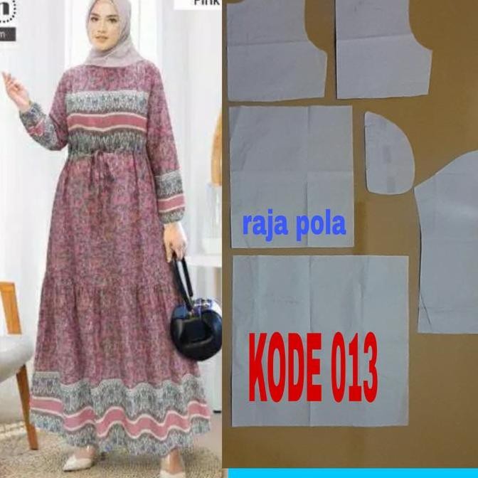 DI7 - pola gamis dewasa 2 susun