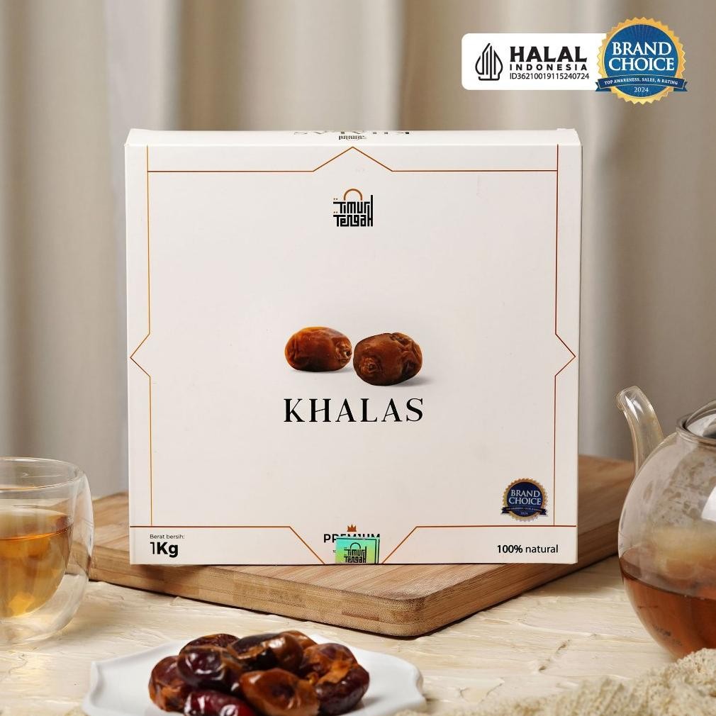 

Timur Tengah Kurma Khalas 1 Kg Premium Kholas Dates Original High Quality