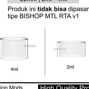 Bi Fl Mtl Rta Replacement Glass 22Mm Kaca Gelas Tabung