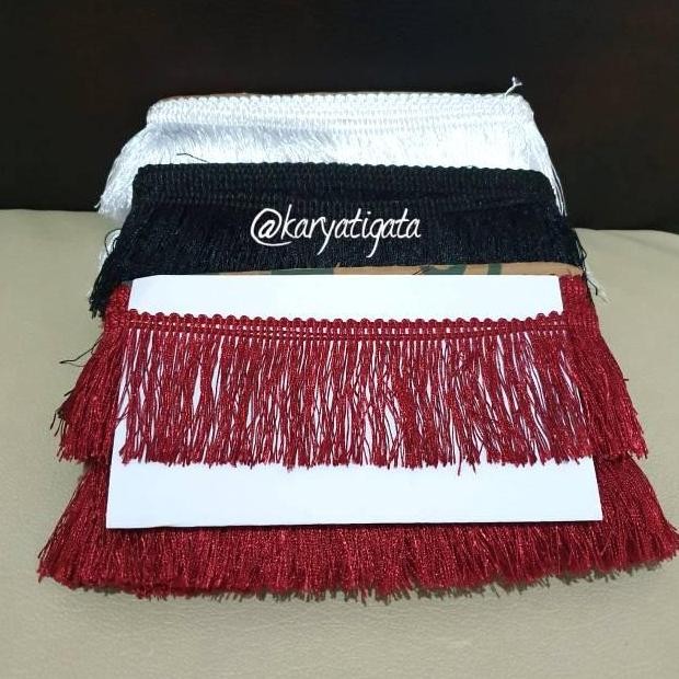 

Ready oke] Renda Rumbai Sisir (Halus) Lebar 7 cm - Panjang 15 Yard