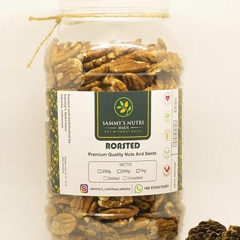 

Roasted Uned Pecan Nut Usa 1Kg Kacang Pecan Panggang Tawar