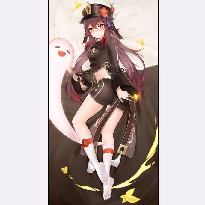 TERMURAH - Sarung Bantal Peluk Dakima Game Genshin Impact Hu tao Hutao