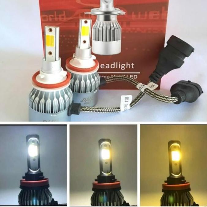 Bolham foglamp LED DHD H11 3 warna termurah