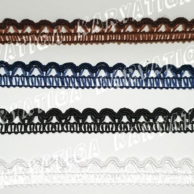 

{{{{}}] Renda Asa / Renda Asah 1 Warna Lebar 1.2 cm ( ~ 19 - 20 Yard)